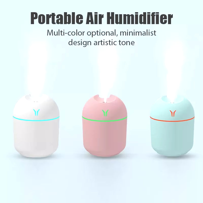 250ML Mini Aroma Oil Diffuser USB Essential Oil Atomizer Electric Air Humidifier with LED Night Lamp for Home Car
