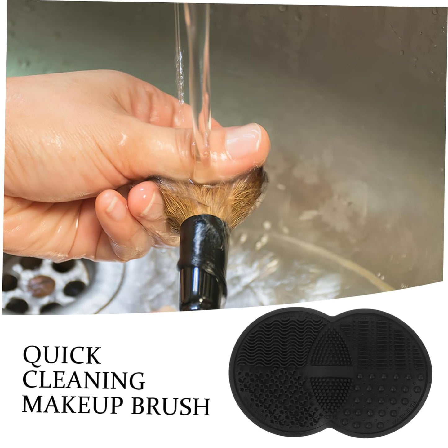Multi-Functional Makeup Brush Cleaner Silicone Cleaning Pad for Eyeshadow Foundation More Safe for Brushes