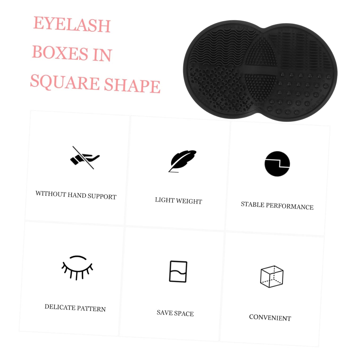Multi-Functional Makeup Brush Cleaner Silicone Cleaning Pad for Eyeshadow Foundation More Safe for Brushes