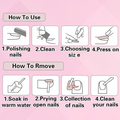 French Tip Press on Nails Square Short Medium Black Pink Fake Nails Women Cute Fantasy Glue on Nails Acrylic Gel Stick on Nails Classy False Nails Wedding Birthday